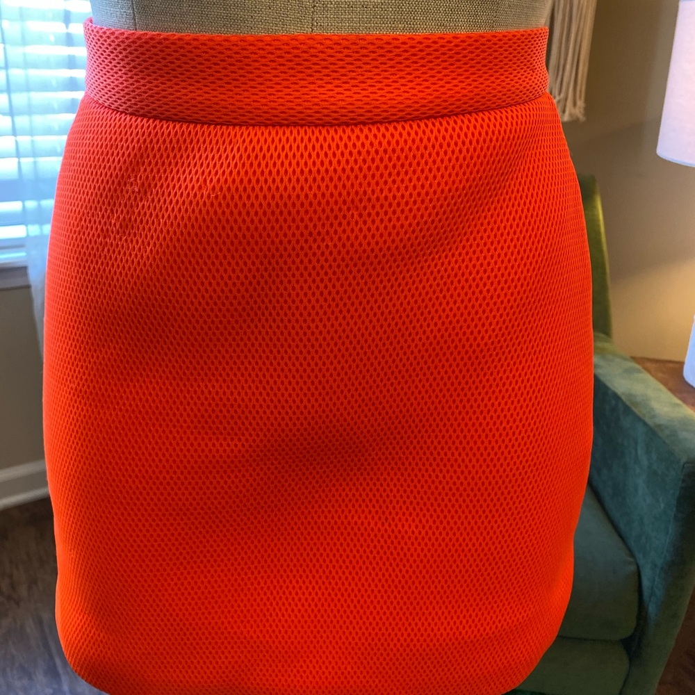 Top shop neoprene neon mini skirt